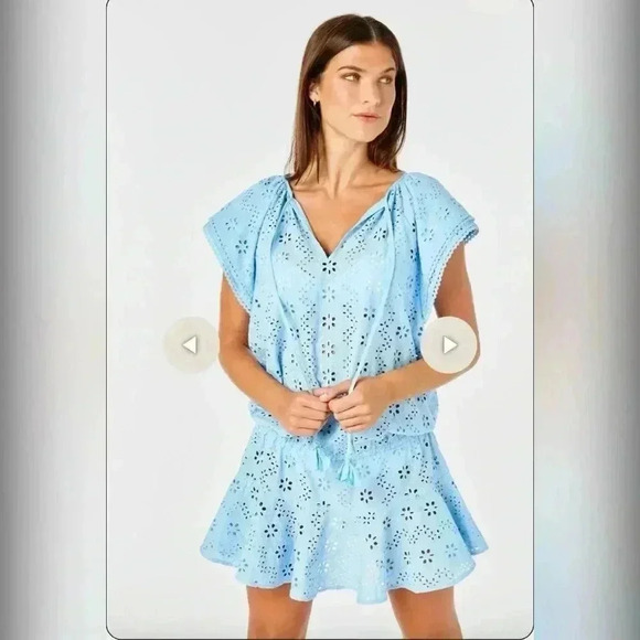 CARTOLINA
JOY COTTON EYELET COVERUP TRANQUIL
BLEU Size M - Picture 2 of 7
